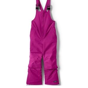 Lands' End Pink and Gray Snow Bib